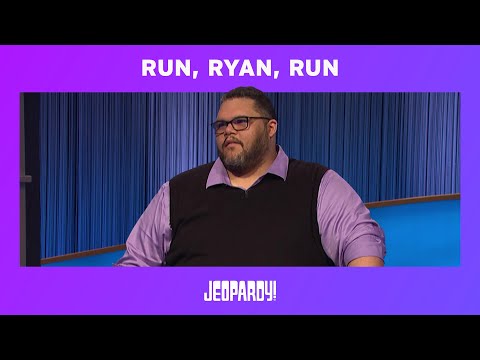 Dang That Ryan Can Run A Category JEOPARDY