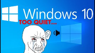1 minute fix for low volume alongside distorted audio / sound on Windows 10