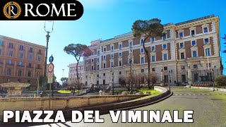 Rome guided tour ➧ Piazza del Viminale [4K Ultra HD]