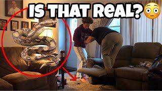 SNAKE PRANK ON MY GRANDMA 🐍😭 **HILARIOUS REACTION**