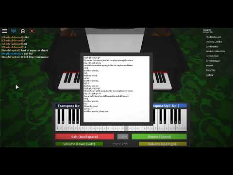 i love you roblox piano