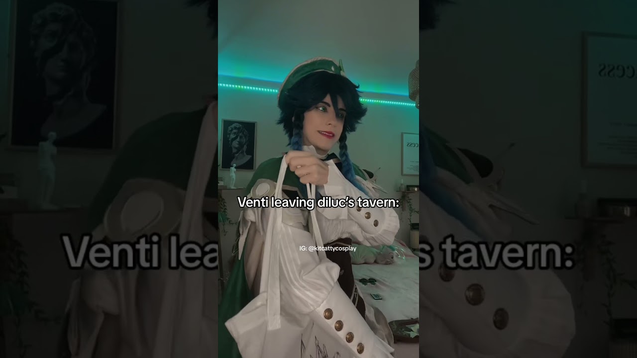 REAL 💀 #cosplay #cosplayer #genshinimpact #genshin #venti #diluc #genshinshorts #viral #gamer