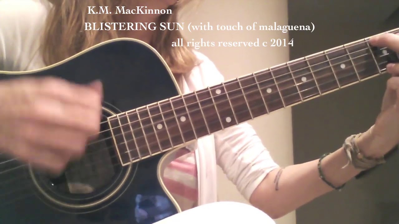 Female guitarist lead, classical, fingerpicking, harmonics shredding