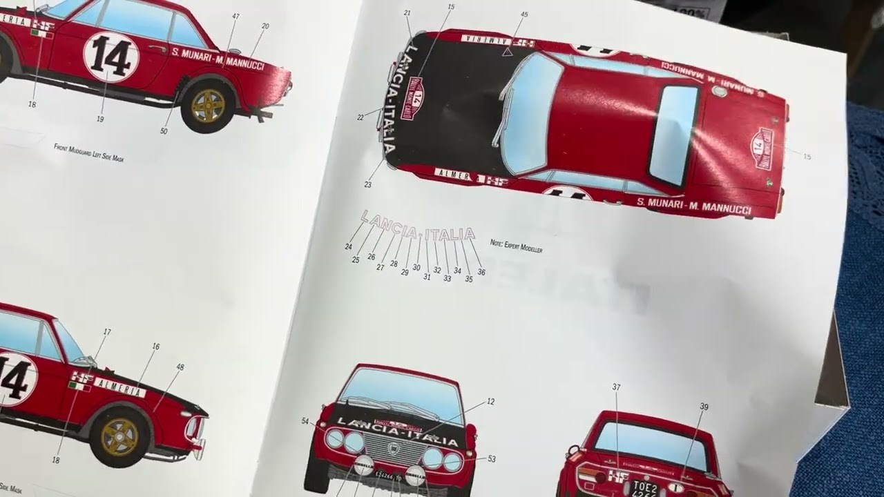 Italeri Lancia Fulvia HF UNBOXING