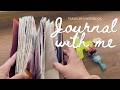 A simple journal with me session in my Traveler's Notebook #journalwithme #journaling