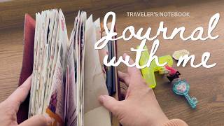 A simple journal with me session in my Traveler's Notebook  #journalwithme #journaling