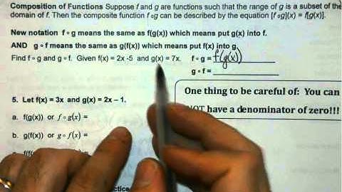 Honors Algebra 2   Unit 3  7.1 Operations with Functions