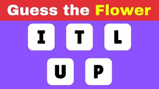 Guess the flower by scrambled name🌸🌻| Scrambled Words Quiz screenshot 5