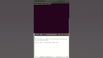 How to create new directory with permission in Linux using terminal | #shorts #short