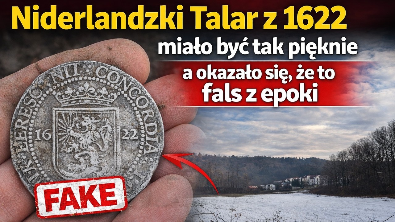 Niderlandzki talar z 1622 roku! Miało być tak pięknie a okazało się, że to fals z epoki. Odc.69