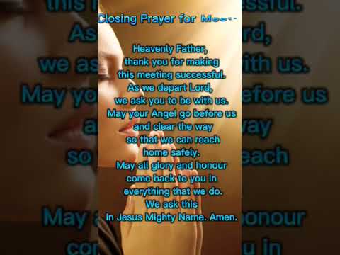 Guarda Closing Prayer for Meeting su YouTube Guarda Closing Prayer for Meeting su YouTube