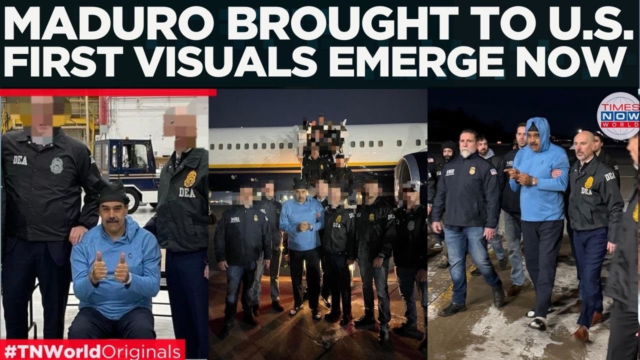 WATCH FIRST VISUALS: ARRESTED Maduro Brought To USA, Greets Reporters With 'Happy New Year'