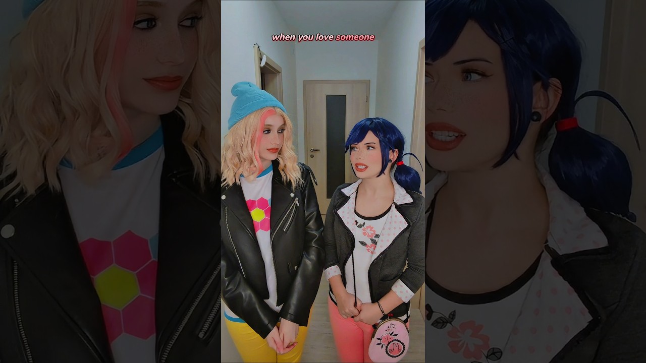 When you love someone | Zoé & Marinette @nikkihatsunecosplay #miraculous #cosplay #shorts