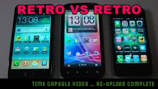 Samsung Galaxy S2 vs HTC Sensation vs iPhone 4 Screen Comparison - Time Capsule