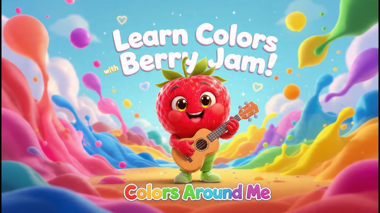 Berry Jam – Colors Around Me 🍓🎨🎶 | Learn Colors with Music for Kids ...