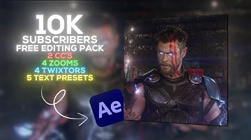 10K Free Editing Pack for After Effects | 10K Subscribers Giveaway