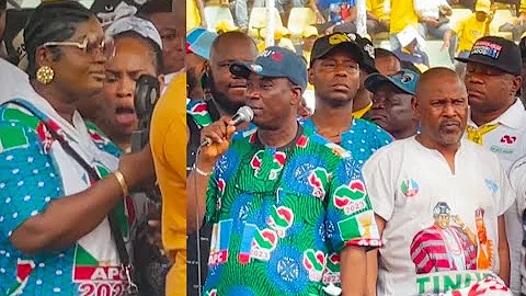 Watch Eniola Badmus, Faithia, Saheed Balogun, And Others Dance As K1 De Ultimate Performs For Tinubu