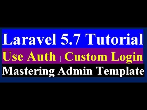 How To Create Custom Login Page And Integrate Html Template In Laravel | Laravel 5.7 Tutorial