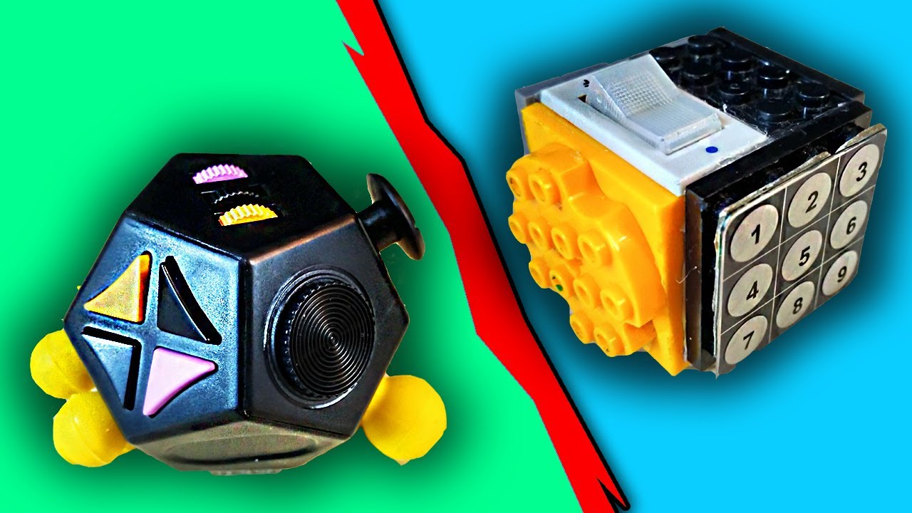 Homemade Lego Fidget Cube Vs 12 Sided Fidget Cube Youtube