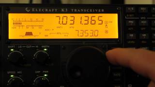 Elecraft K3 CW Tuning Aids Demonstration