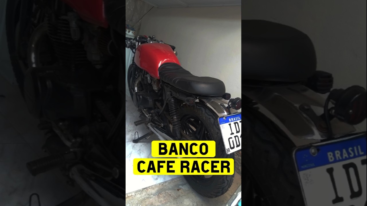 Detalhes da confecção do Banco estilo Cafe Racer para a CBZona 