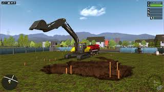 Construction Simulator 2015 Big House On A Small Ground İnşaatı Hafriyat Çalışması