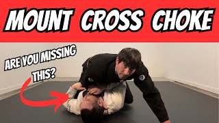 Cross Choke Details From Mount (Get More Subs!)