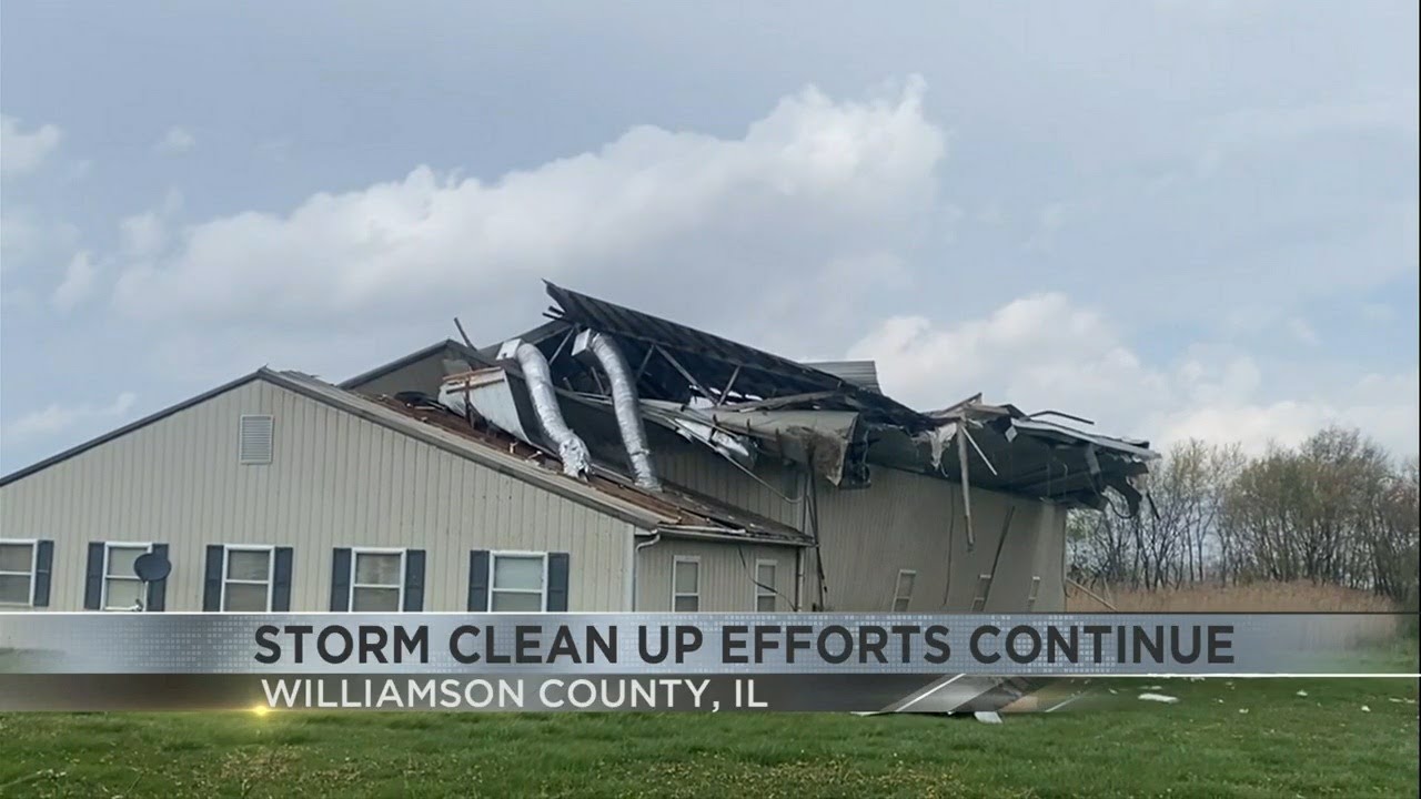 Williamson County storm clean up efforts continue - YouTube