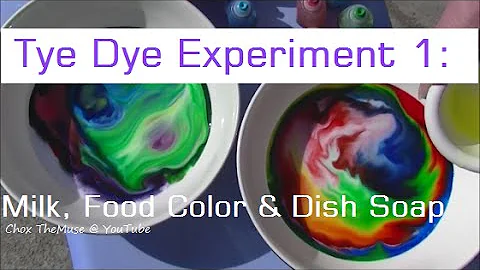 Tie Dye Experiment 1: Milk, Food Coloring & Dish Soap