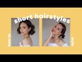 cute hairstyles for short hair | easy and quick