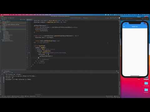 Return list between two dates - flutter