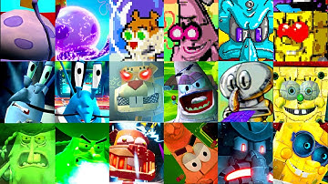 SpongeBob Battle for Bikini Bottom - All Bosses Comparison (GBA vs. Original vs. Rehydrated) [4K]