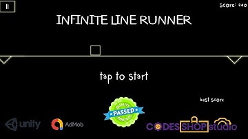 Infinite line runner | Unity Game | 100% tested