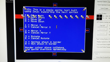 Zeus emulating sprites on the ZX Next.