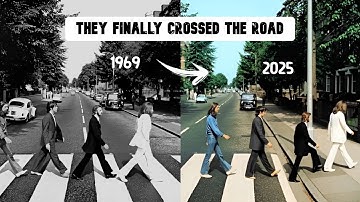 The Beatles finally crossed the road! #beatles #thebeatles #viralvideo #ai #road