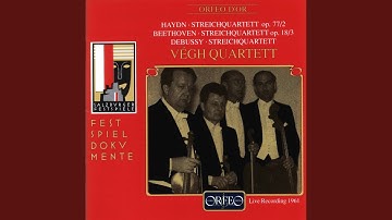 String Quartet in F Major, Op. 77 No. 2, Hob. III:82 "Lobkowitz": I. Allegro moderato (Live)