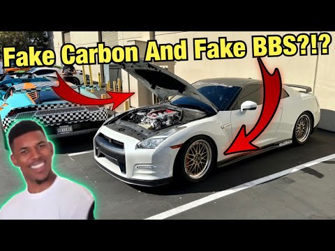 Riced Out R35 Pulls Up To Exotic Car Meet?!?