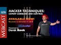 Sans webcast hacker techniques  covert command and control