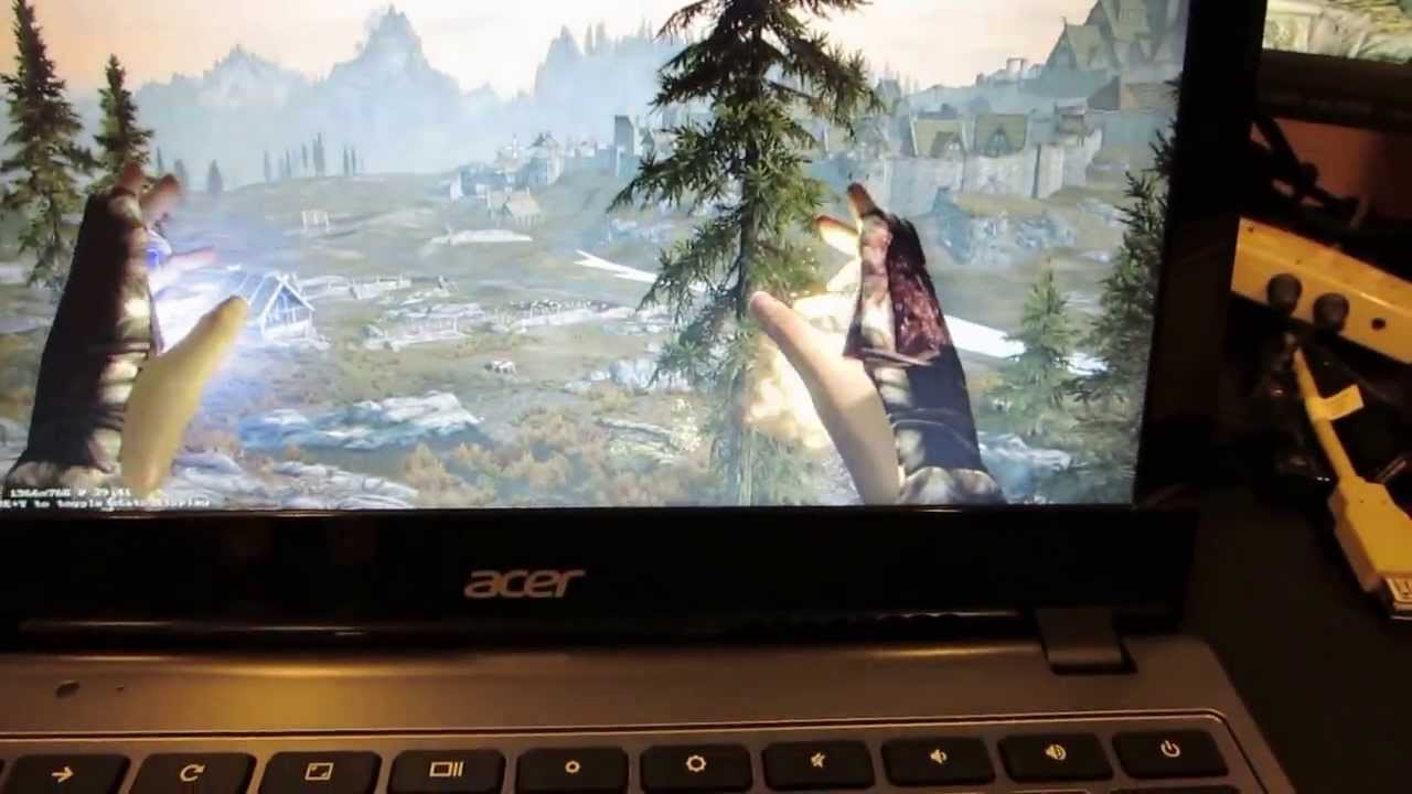 Acer c720 Chromebook - Skyrim Steam Streaming Beta (ChrUbuntu)