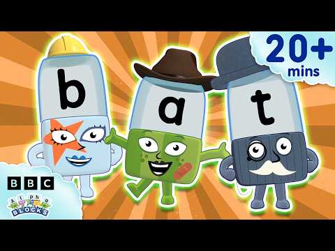 Let's Learn Halloween CVC Words | Halloween Cartoons | Learn to Read & Spell for Kids | Alphablocks