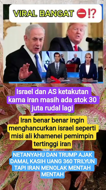 netanyahu dan trum kasih 360T ke iran tp ditolak #perangiranisrael #perangrusiaukraina #palestine