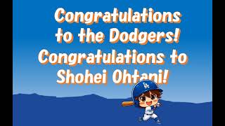 Congratulations to Shohei Ohtani!