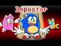 Impostor sonic  sonic  amy among us with fans