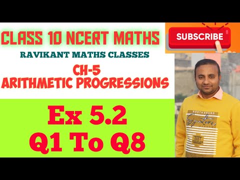 Ex 5.2 Q1 To Q8 Ch 5 Arithmetic Progressions Class 11 NCERT Maths
