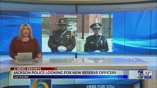 Jackson police looking for new reserve officers