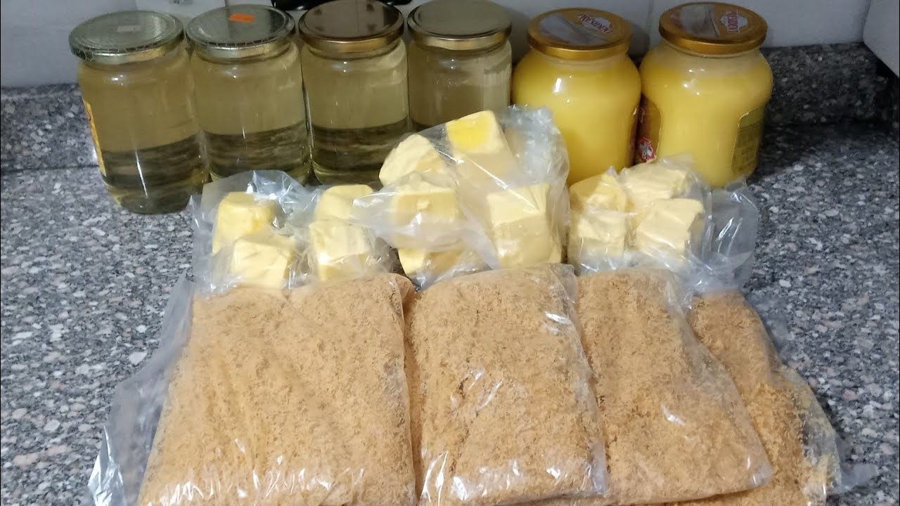 تجهيزات و تفريزات رمضان للحلويات . كنافة و شربات و زبدة