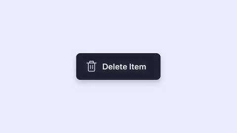 Best delete button design and animation for your project