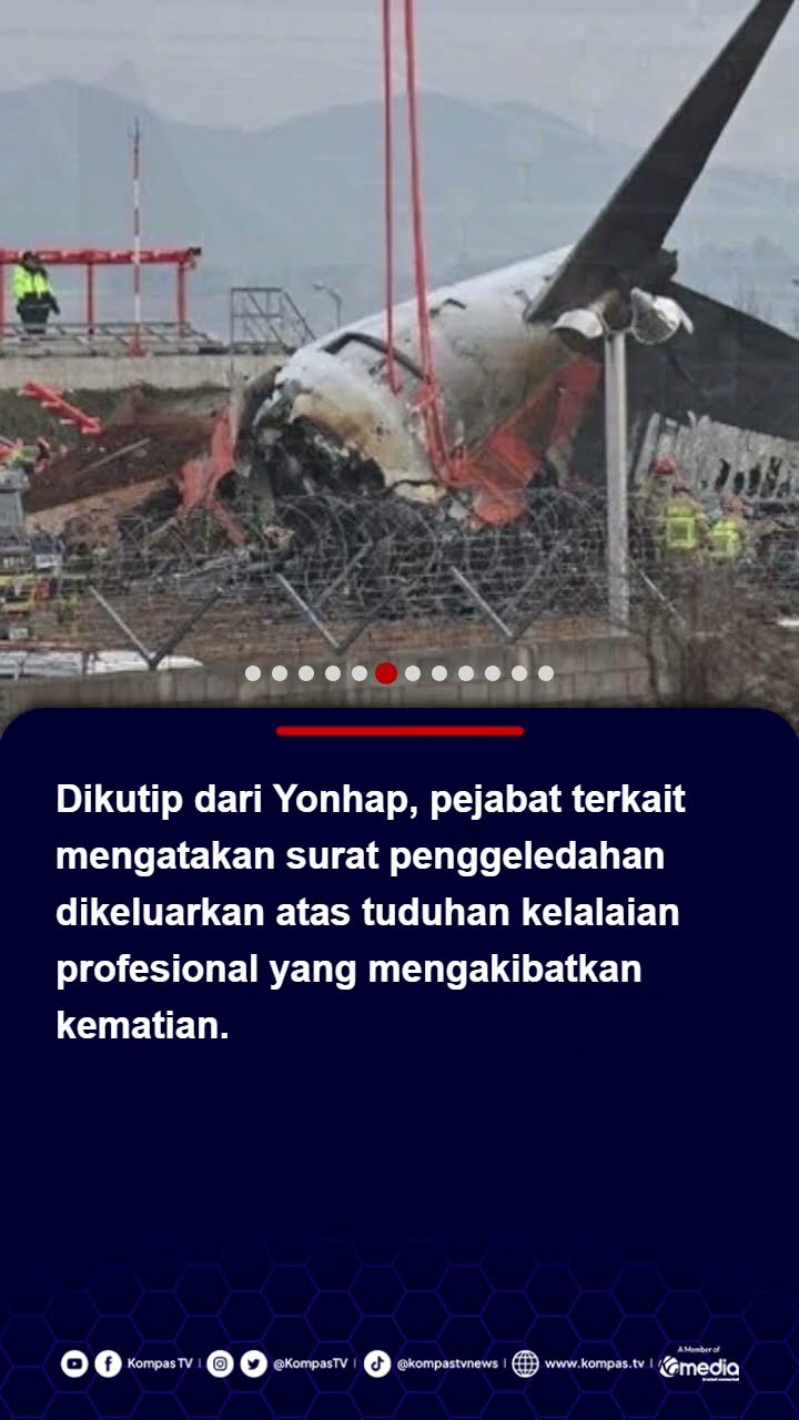 Imbas Kecelakaan Jeju Air Tewaskan 179 Orang, Bandara Internasional Muan Digeledah Polisi #korea