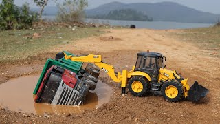 Tipper Truck Accident Pit Pulling Out Jcb Pumpkin Vs Truck Dump Truck Sand Loading Cs Toy