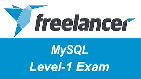 Freelancer.com MySQL Level-1 Test Answers